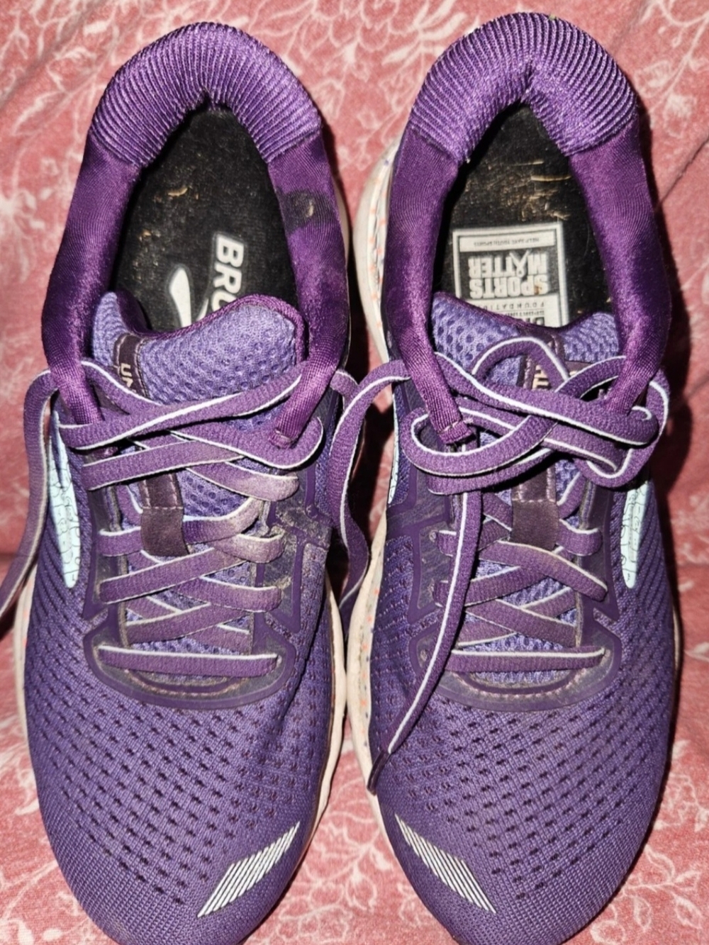 BROOKS Women's Purple Running Shoes Size 6.5 Dicks Sporting Goods Lace Up GUC